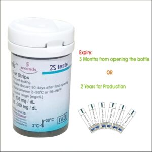 Aspen Gluco Chek 5Sec, 25 Strips (Only Strips, No Glucometer) - Image 6