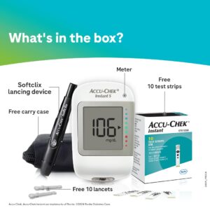 Accu-Chek Instant S Blood Glucose Glucometer Kit - Image 3