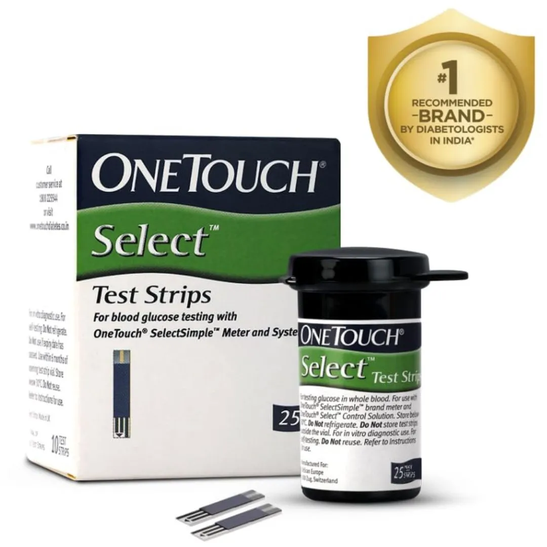 OneTouch Select Test Strips | Pack of 25 Strips