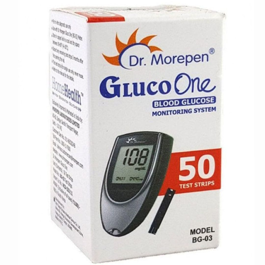 Dr. Morepen BG-03 Blood Glucose Test Strips, 50 Strips