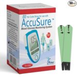 AccuSure Glucometer Test Strips, 50 Strips