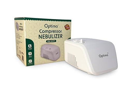 Optima Smart Compressor Nebulizer Machine for Adults & Kids (Home Use)