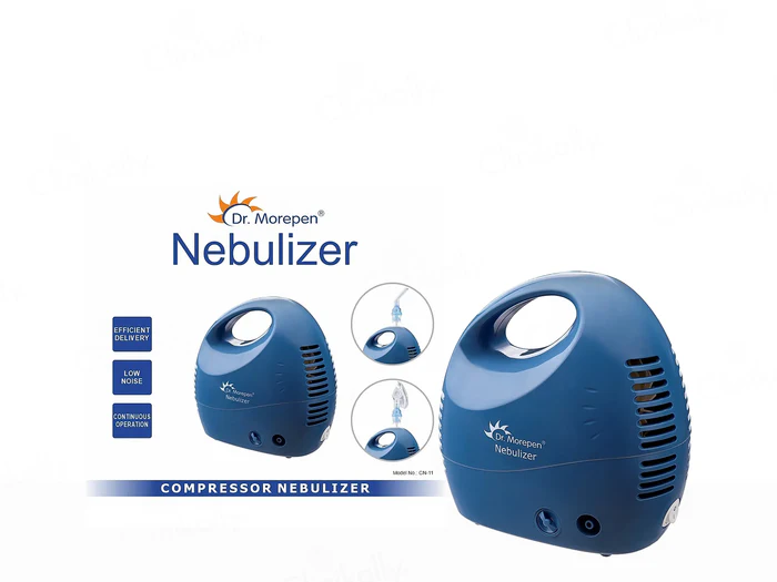 Dr. Morepen CN-11 Compressor Nebulizer – Low Noise, Efficient & Continuous Therapy