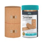 TYNOR Tynocrepe Cotton Bandage (10 cm x 4 m) – Elastic Adhesive Support Wrap