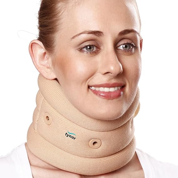 TYNOR Cervical Collar Soft with Support, Beige, Medium, 1 Unit